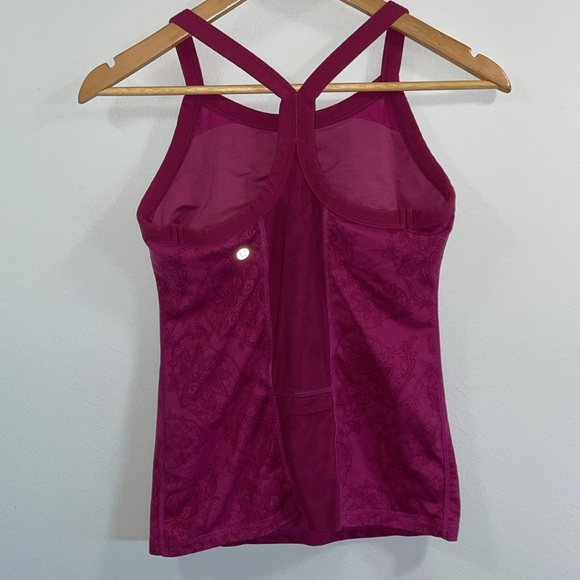 Lululemon Tri Y Lotus Flower Racerback Tank - Picture 3 of 6